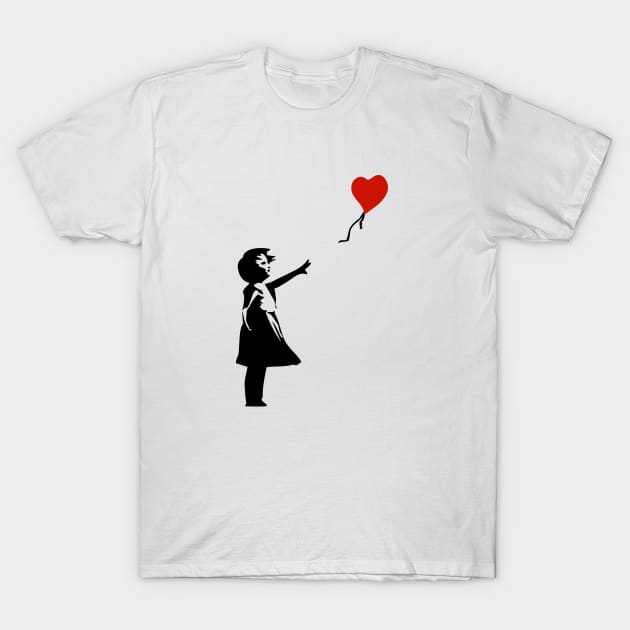 Girl with Balloon T-Shirt by Skush™